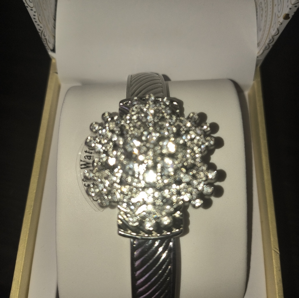 Charter Rhinestone Cuff Watch. Brand New.